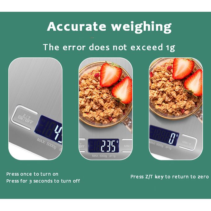 Stainless Steel Kitchen Scale For Versatile Weighing Needs - Image 3