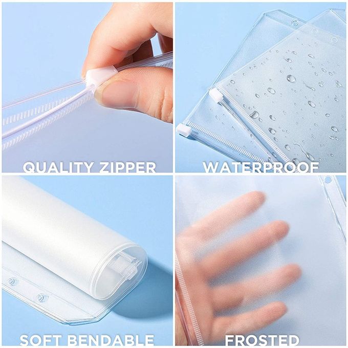 18pcs A6 Binder, Notebook Storage Bag, Cash Envelope Bag, File Folder Bag - Image 2