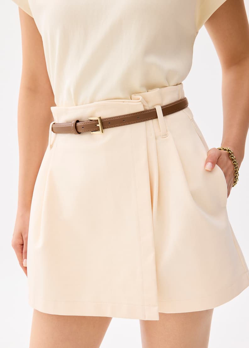 Belted A-line Skort - Image 4