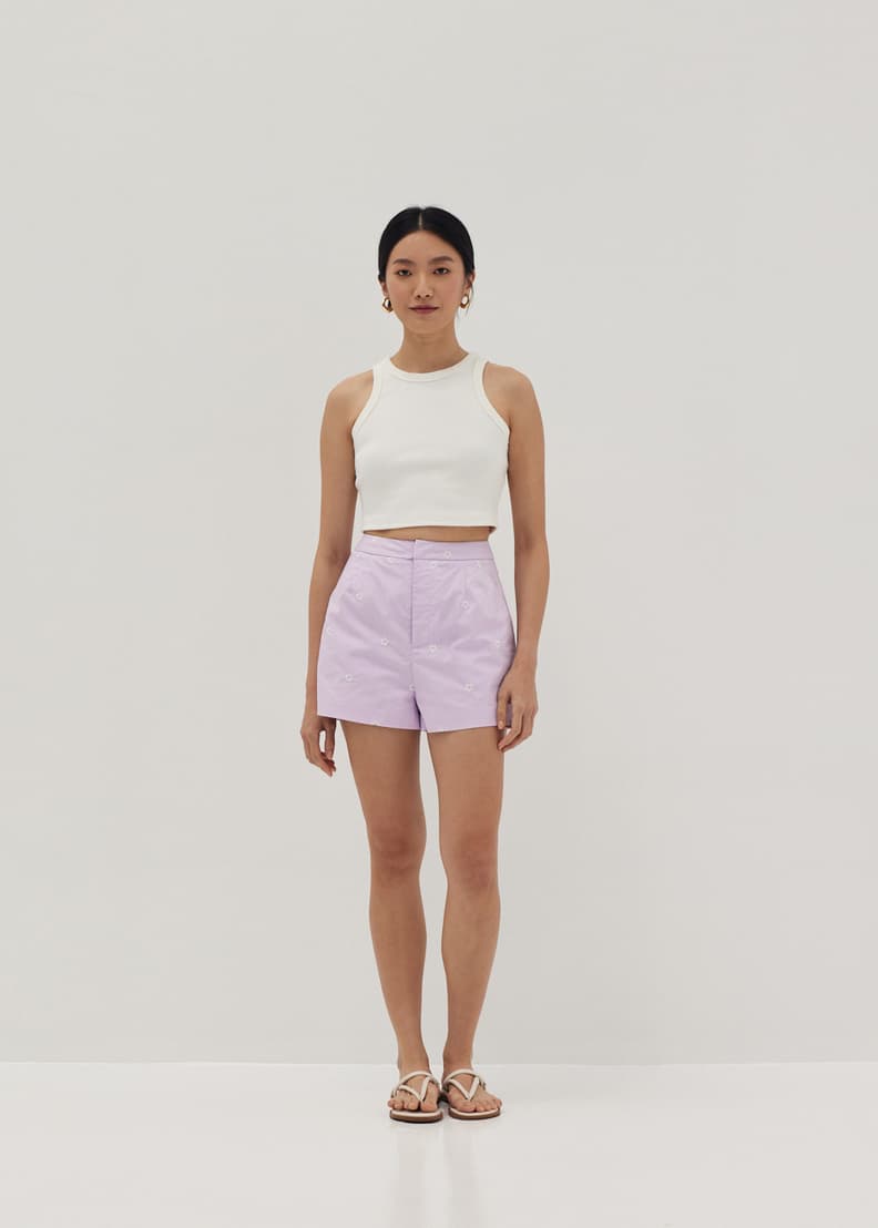 Embroidered A-line Shorts - Image 3