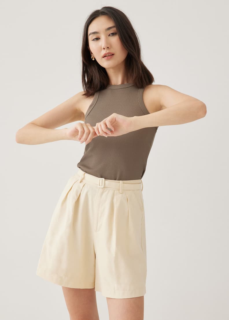 Linen Wide Leg Shorts - Image 2