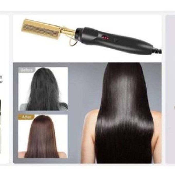 Hot Hair Straightener Comb & IKT Wax - Image 3