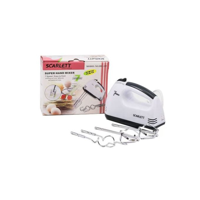 Scarlett 7 Speed Electric Hand Mixer Whisk Egg Beater Cake Baking