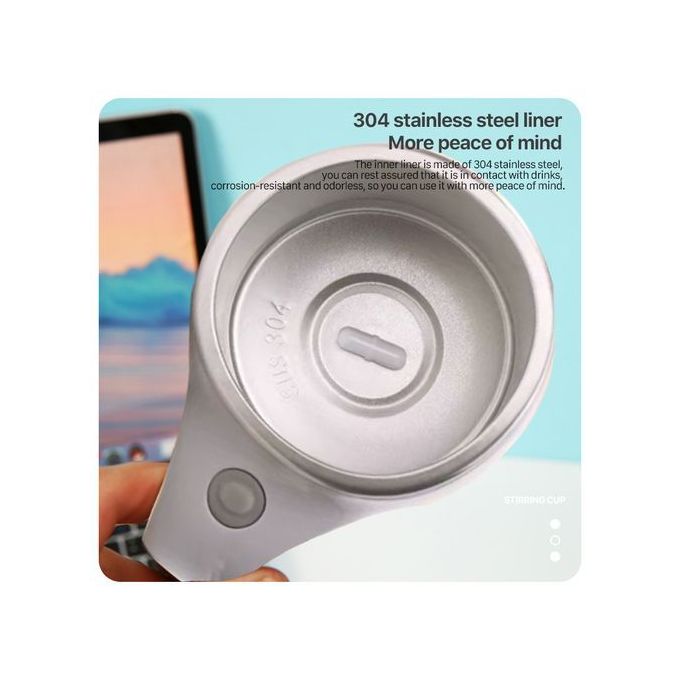 Rechargeable Magnetic Rotary Stirring Cup Coffee Cup - Image 4
