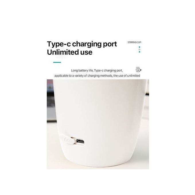 Rechargeable Magnetic Rotary Stirring Cup Coffee Cup - Image 2