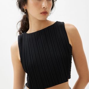 Boat Neck Crop Top