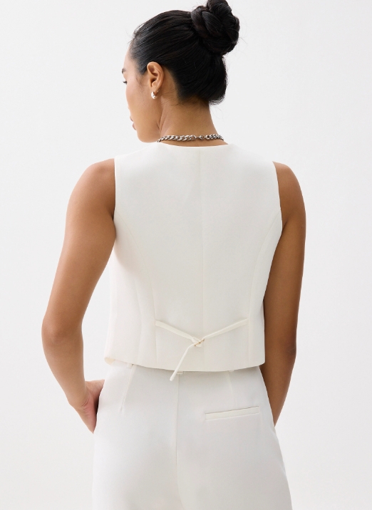 Relaxed V-neck Vest - Image 2