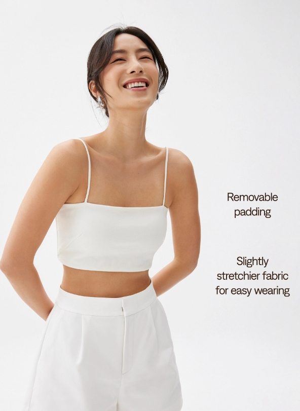 Padded Crop Camisole Top - Image 3