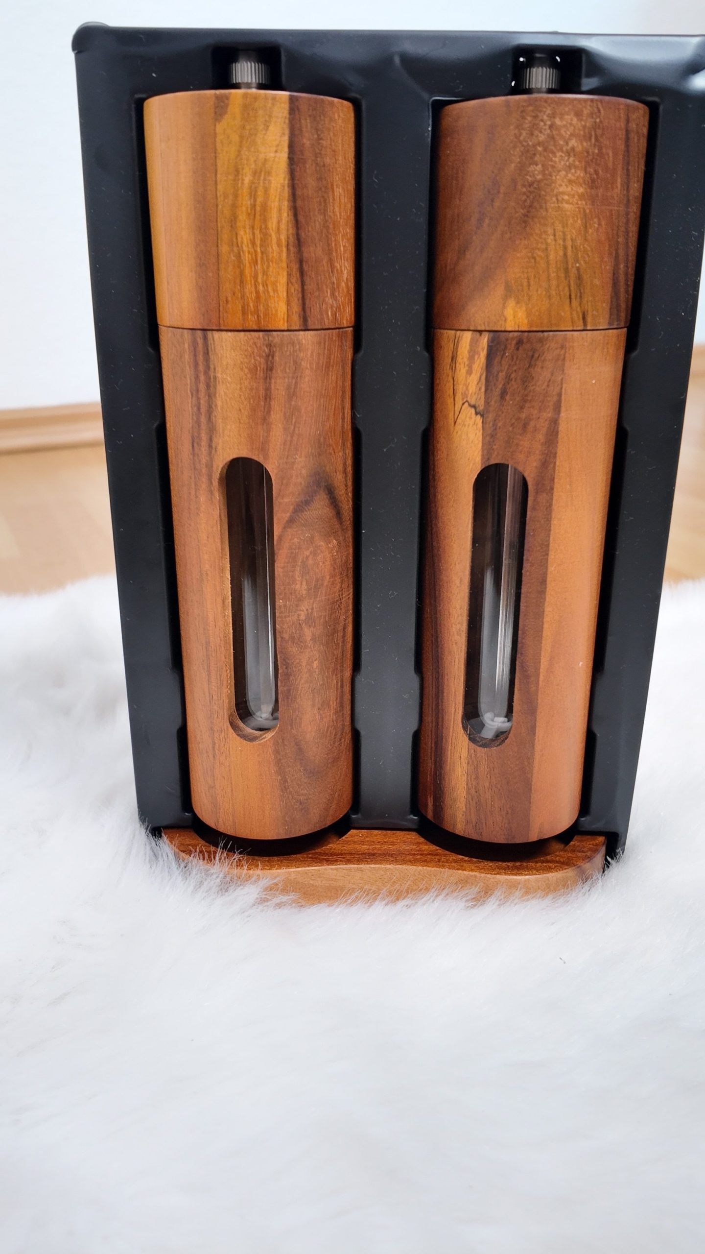 Acacia Wood Eco-Friendly Salt & Pepper Mills Set Home Kitchen Utensils Hand Grinder Accessories Custom - Image 18