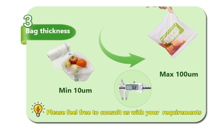 Hot Selling Model 100% Biodegradable Compostable for Kitchen Trash Bag with Waterproof Trash Bags - Image 9