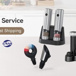 New Design Salt and Pepper Grinder Electric Kitchen Gadgets for Cooking Electric Salt and Pepper Grinder Set