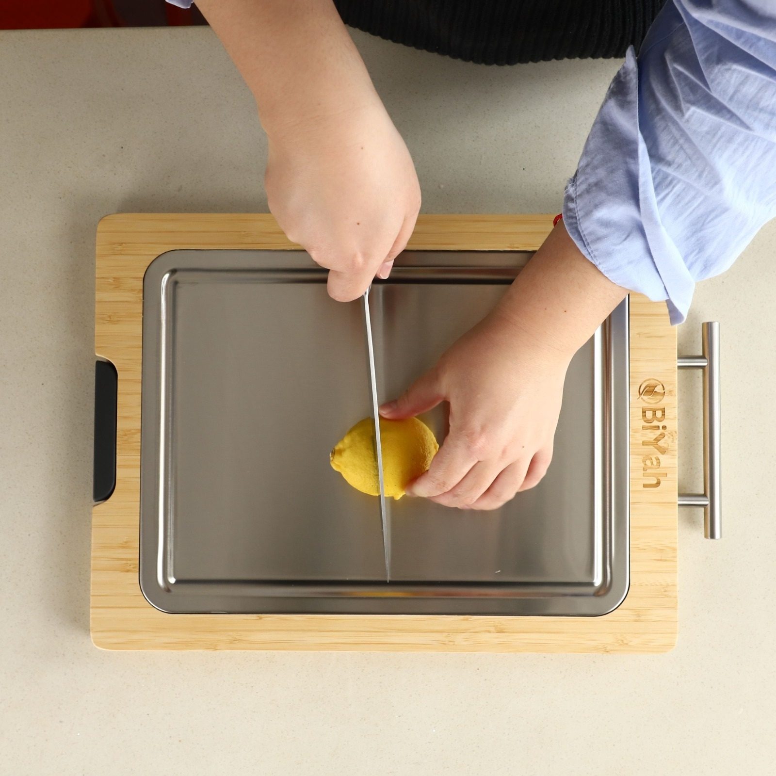 Cross-border New Handheld Fruit & Vegetable Chopper Spatula with ABS Material Mixing & Grinding Functions