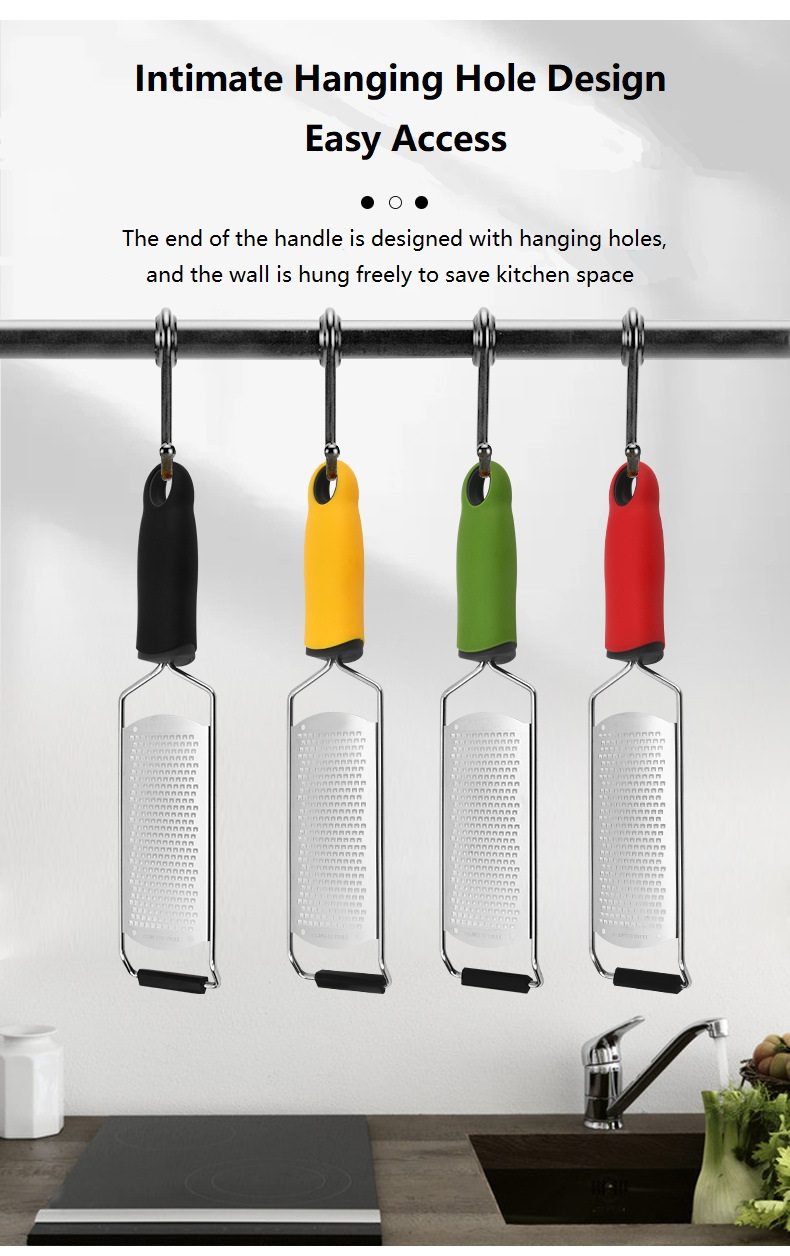 多功能不锈钢金属奶酪巧克力柠檬生姜大蒜手动刨丝器，家用厨房日常工具