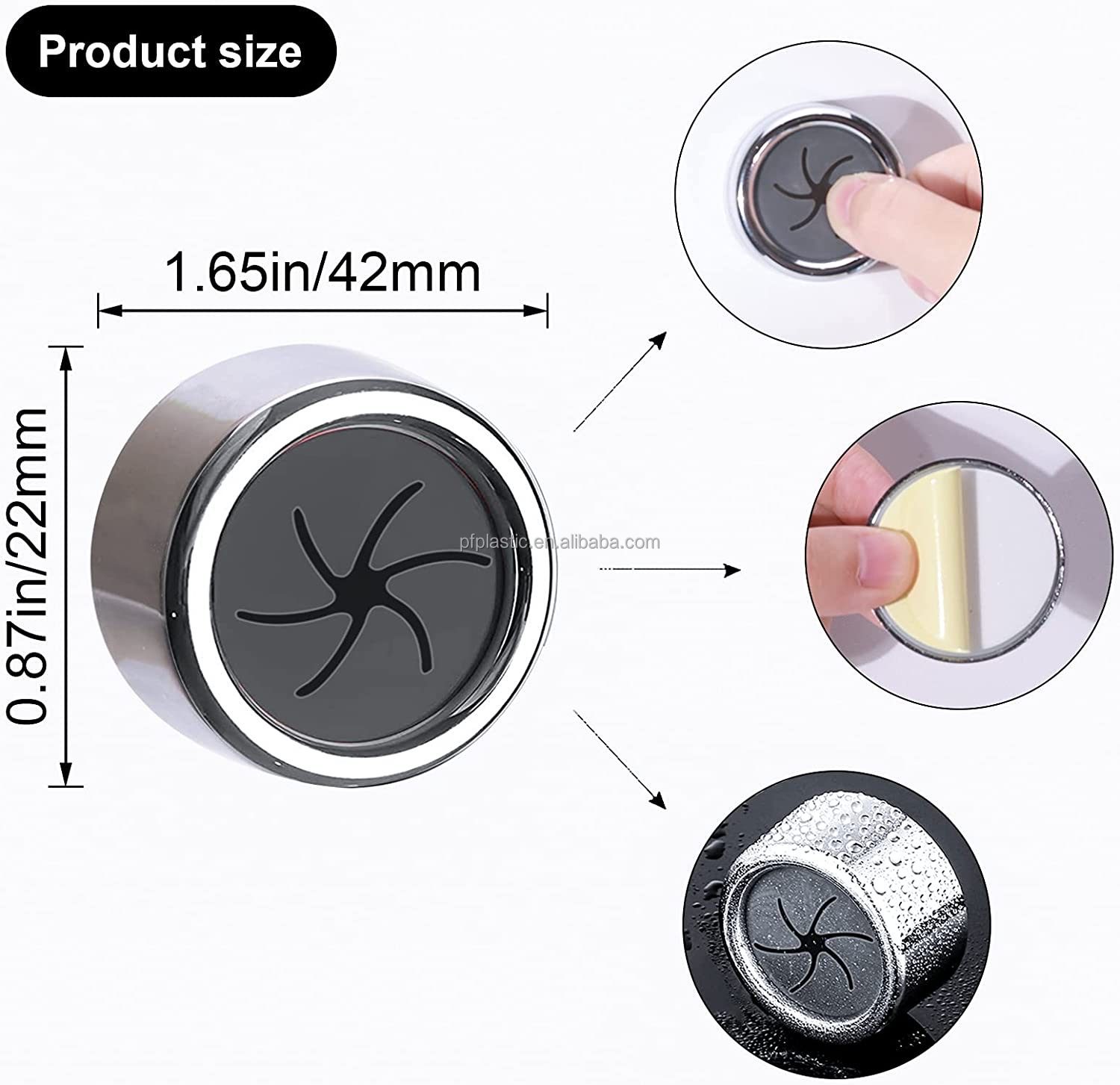 Self Adhesive Kitchen Holder Hook Hang Dish, Tea Towels, Dishcloths, Rags Push Handy Accessory , Bathroom, Shower, Cabinets