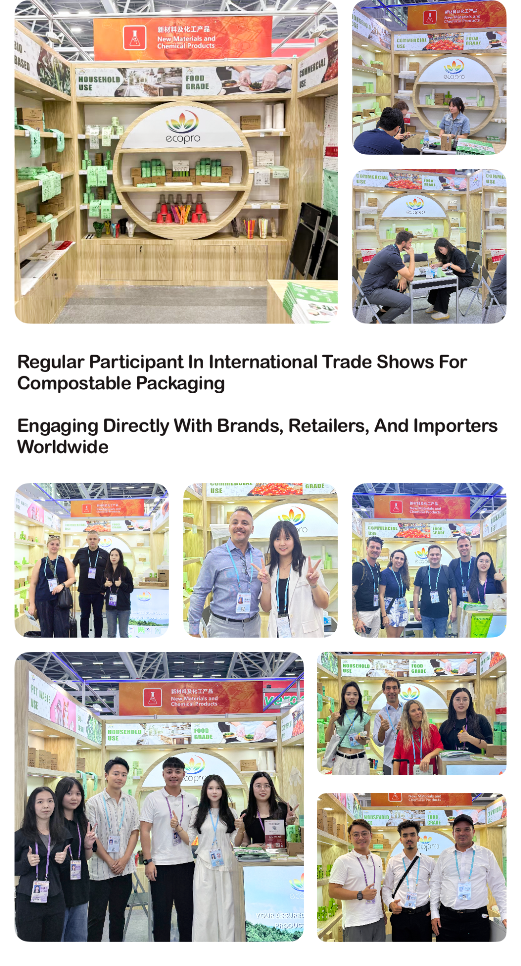 Compostable Trash Liners Garbage Bag EN13432 ASTM 6400 EU UK US Australia New Zealand Compliance Certified Kitchen Waste Ecopro