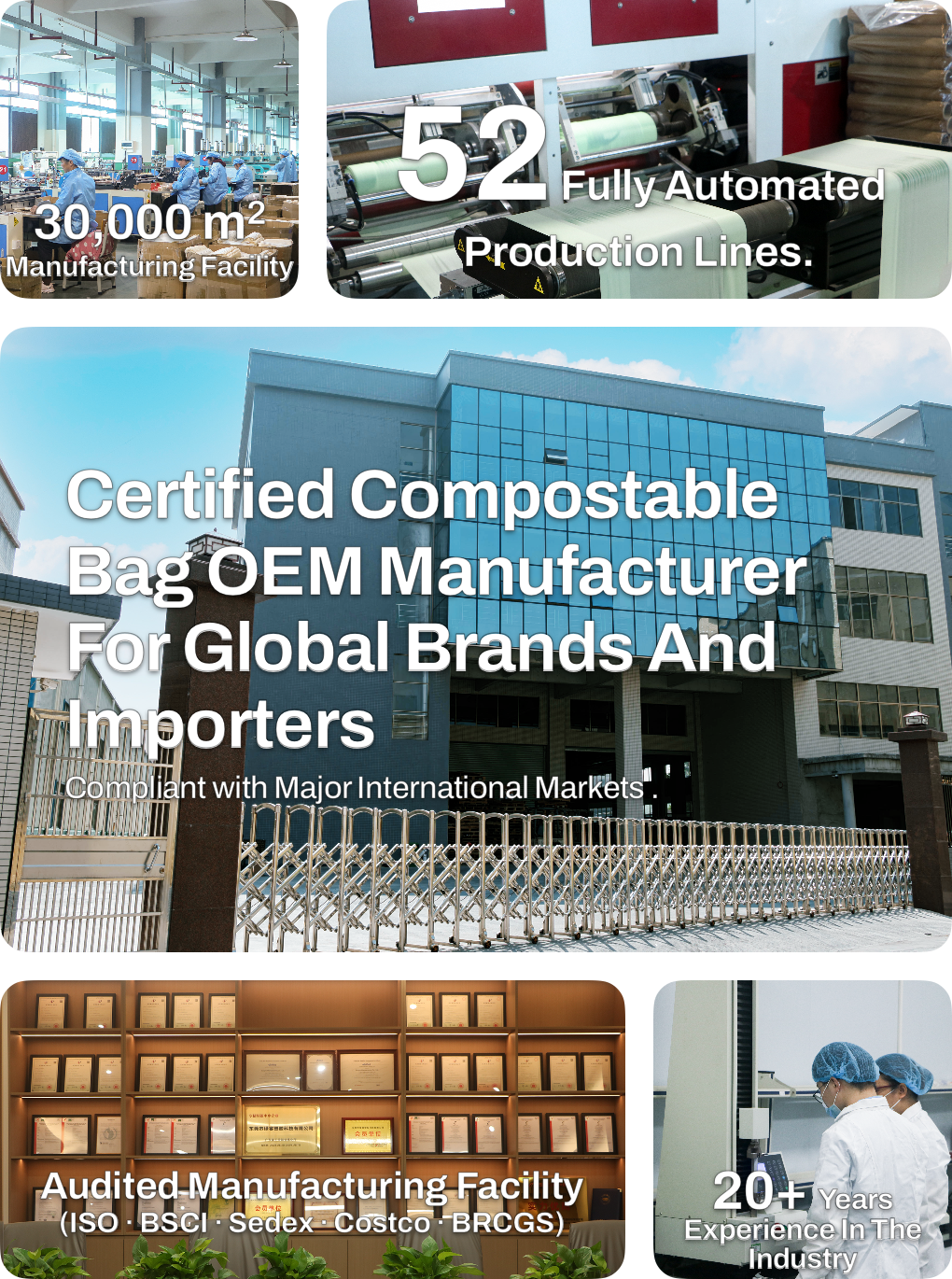 Compostable Trash Liners Garbage Bag EN13432 ASTM 6400 EU UK US Australia New Zealand Compliance Certified Kitchen Waste Ecopro