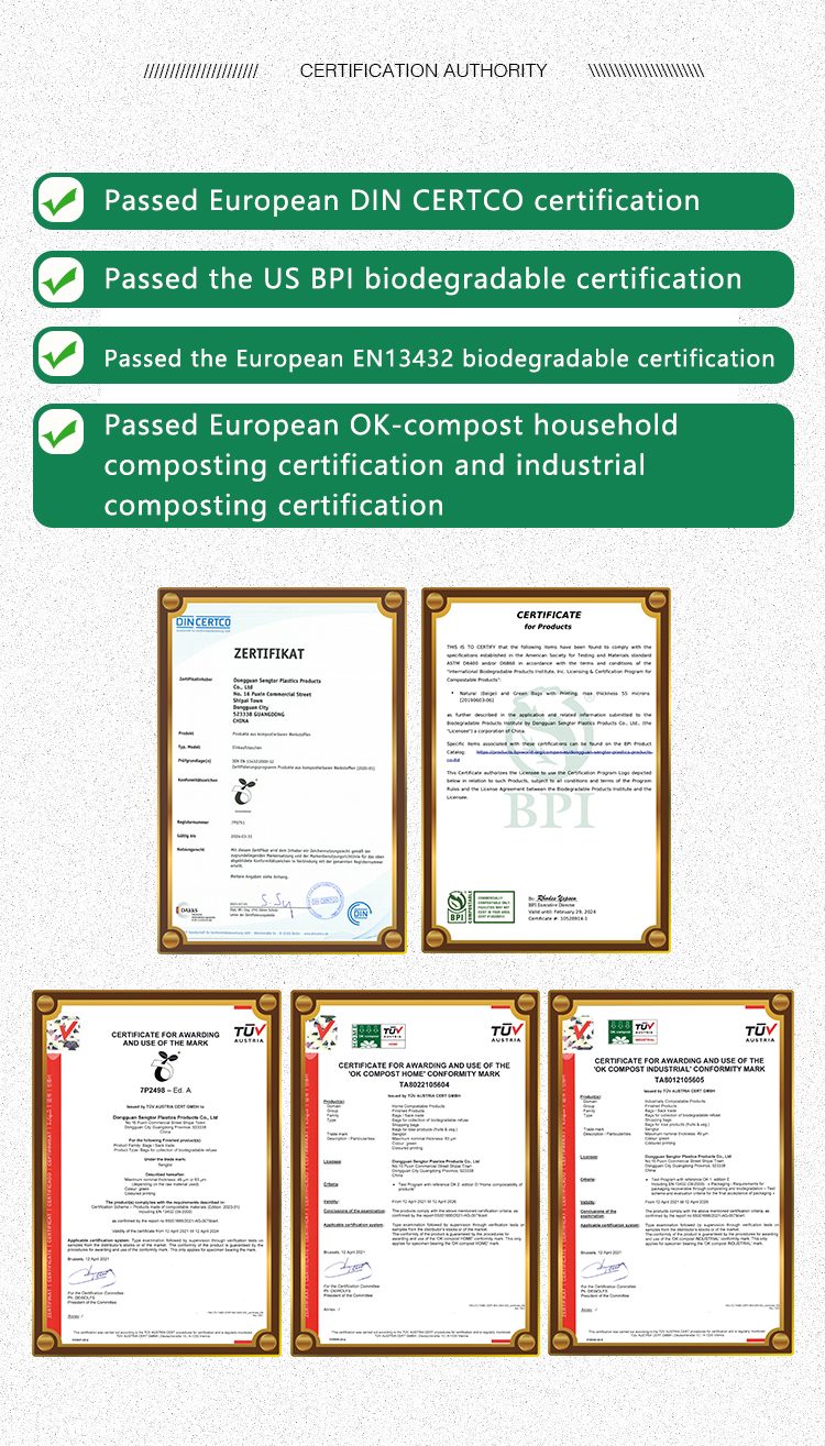 Wholesale Cornstarch Kitchen Trash Bags Biodegradable Bathroom Bedroom Trash Can Rubbish Disposable Compostable Waste Bags